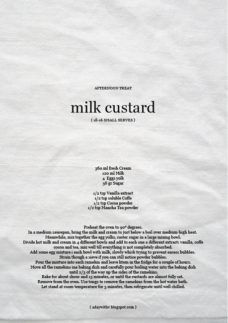 Milk custard // Crema di latte