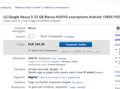 Nexus bianco offerta soli 369€