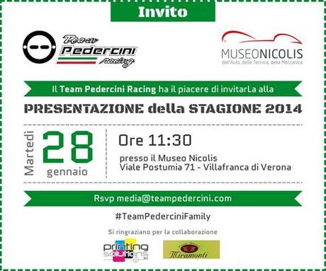 NEWS. EAM PEDERCINI RACING – Museo Nicolis Villafranca – martedì 28 gennaio ore 11:30