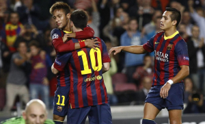 I tre assi del Barcelona: Messi, Neymar e Sanchez (neymarjr.net)