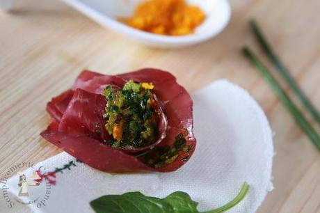 bresaola con gremolata di Arance