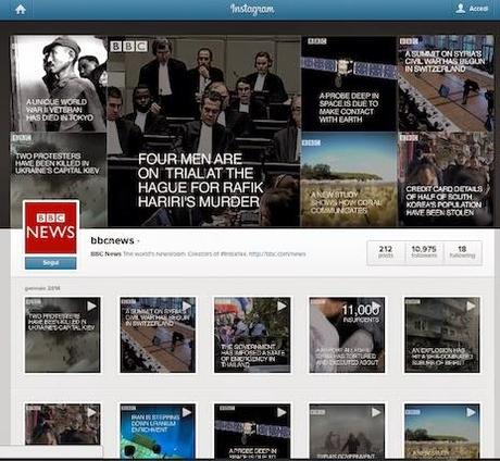 Grandi: BBC da' le news su Instagram (e un paio di riflessioni sui commenti).