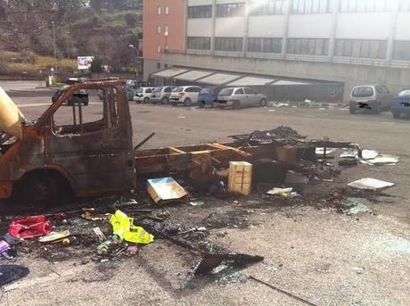 Via Sbricoli al Portuense. Lo stato di un parcheggio vicino a: un ristorante, una sede Asl, un condominio di tre palazzine e vari uffici