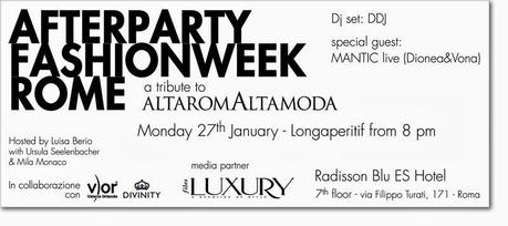 Modaholic per AfterParty FashionWeek Rome al Radisson Blu Es. Hotel ● #AltaRomAltamoda