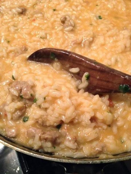 Risotto con salsiccia