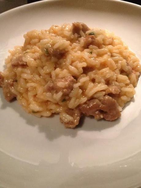 Risotto con salsiccia