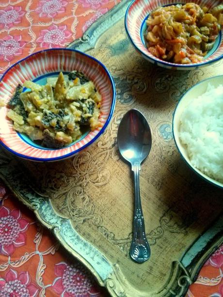 strane presenze...snake gourd bhaji  e Stir-fried bitter melon