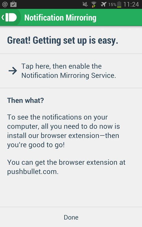 Aggiornamento importante di Pushbullet