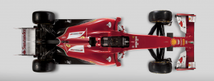 Ferrari F14-T vista dall'alto