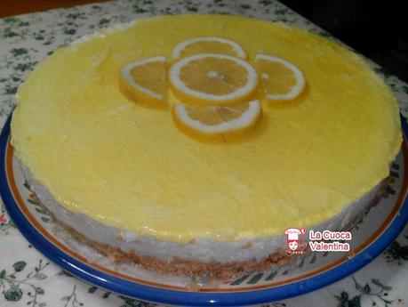 torta limone con fondo biscottato