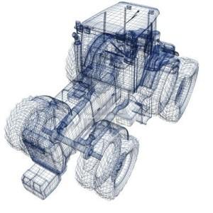 Trattore Modello 3D