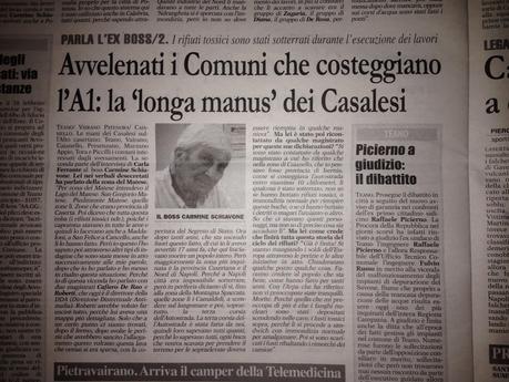 Intervista a Carmine Schiavone sulla camorra nell'alto Casertano (seconda parte)