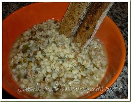 Zuppa rapida fantasia con crostini di pane integrale di farro (11)