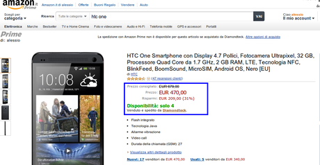 HTC One e Blackberry Z10 sottocosto su Amazon