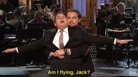 leonardo dicaprio jonah hill titanic