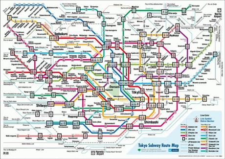 Tokyo subway map