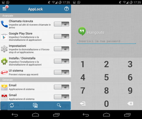 Screenshot 2014 01 26 17 35 26 600x500 Come Impostare Password Su Applicazioni e Funzione Chiamata  applicazioni  passowrd codice chiamate blocco apploc applicaizioni 