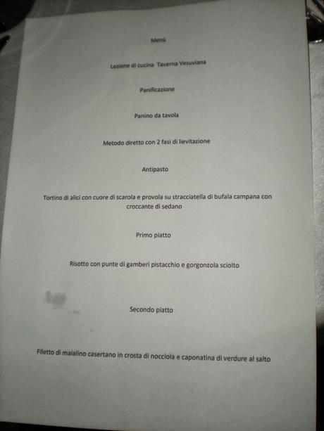 Corso di cucina per foodblogger alla Taverna Vesuviana Restaurant