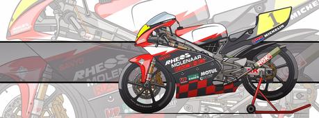 Motorcycle Art - Honda RS 125 R GP by Evan DeCiren #1