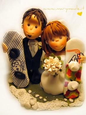 Cake Toppers e bomboniere artigianali scontati per chi sceglie di sposarsi in inverno by Mary Made