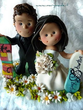 Cake Toppers e bomboniere artigianali scontati per chi sceglie di sposarsi in inverno by Mary Made