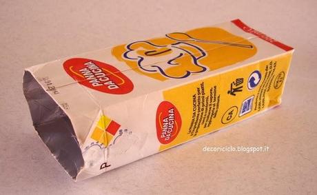 Riciclare un brick in tetrapack: traformiamolo in confezione regalo