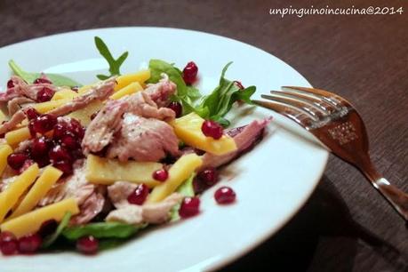 Insalata di tacchino, melagrana e sbrinz