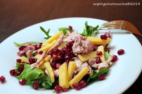 Insalata di tacchino, melagrana e sbrinz