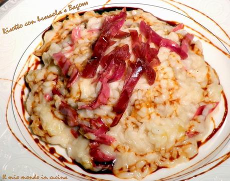 RISOTTO al BAGOSS e BRESAOLA con riduzione di balsamico