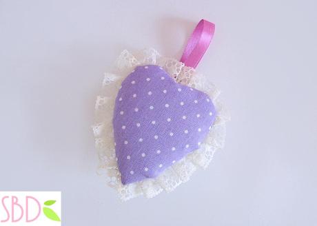 Cuori di Stoffa (no cucito) - Fabric hearts (no sew)