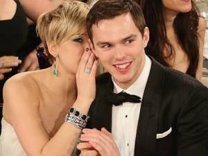 Golden Globes 2014 con Jennifer Lawrence e Nicholas Hoult