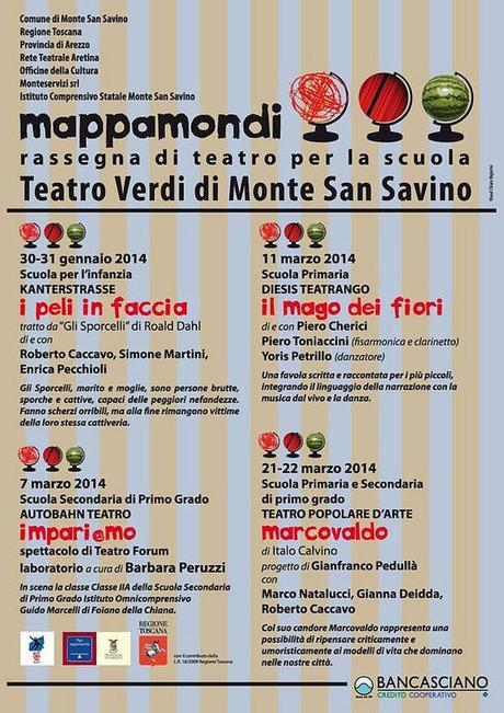 Mappamondi: il teatro per la scuola a Monte San Savino