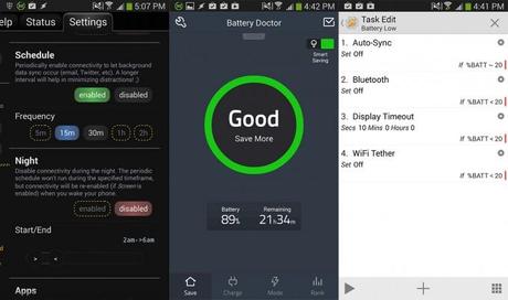 samsunggalaxys4 batteryapps Ecco la guida definitiva per risparmiare batteria su Android