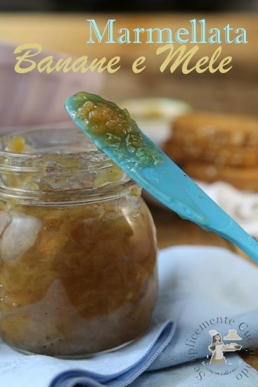 Marmellata di banane e mele