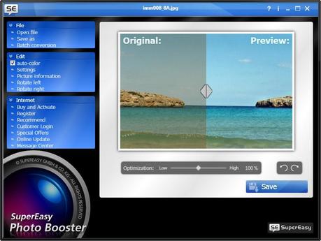 scr supereasy photo booster en standard SuperEasy Photo Booster Gratis: Migliora le vostre foto in modo automatico e perfetto [Windows App]