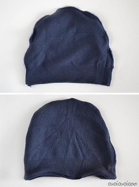 Sew winter hats from old wool sweaters