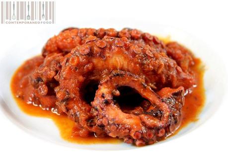 polipo umido contemporaneo food Polipo in rosso ovvero polipo in umido