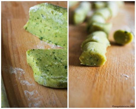 Gnocchi di ceci profumati al pesto