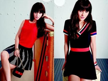 [OUTFIT & LOOKS] Zooey Deschanel per Tommy Hilfiger