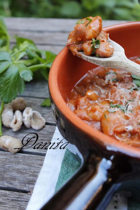 Pisarei e fasò (fagioli con pasta di pane)