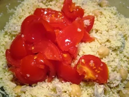 Insalata di cous cous ceci e sgombro