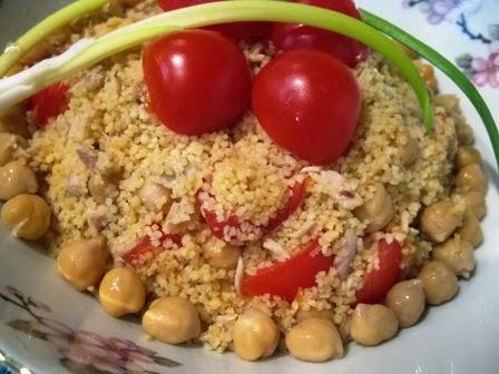 Insalata di cous cous ceci e sgombro