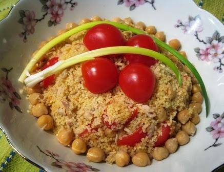 Insalata di cous cous ceci e sgombro