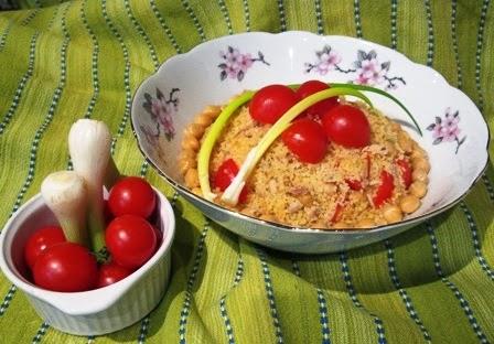 Insalata di cous cous ceci e sgombro