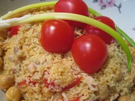 Insalata di cous cous ceci e sgombro