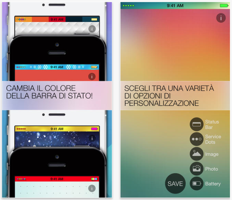 Crea un nuovo eccezionale look per la barra di stato del tuo iPhone con lApp Barra di Stato Colorata Screenshot 2014 01 31 17.45.26 581x500 Crea un nuovo eccezionale look per la barra di stato del tuo iPhone con lApp Barra di Stato Colorata