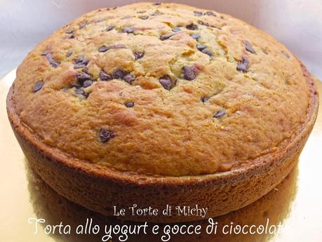 Torta allo yogurt e gocce di cioccolato