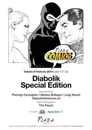 Sabato 8 febbraio quarto appuntamento Plaza Comics! dedicato a Diabolik Mario Gomboli Diabolik Astorina 