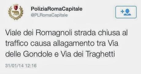 Nubifragio a Roma. Tutte le foto e tutta la satira di una giornata un pelino umida