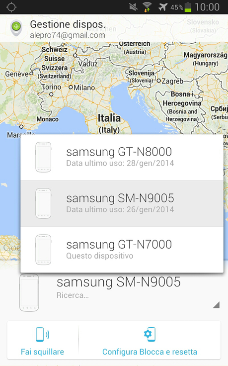 Gestione dispositivi Android: in caso di furto o smarrimento (Smartphone/Tablet)
